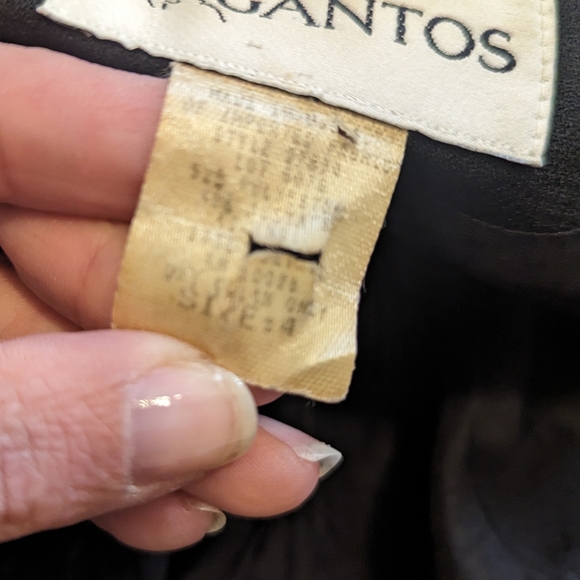 Gantos black with gold accents zip up blazer size 4 - Picture 7 of 7